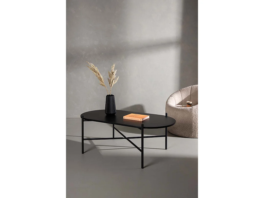Pueblo table basse noir.