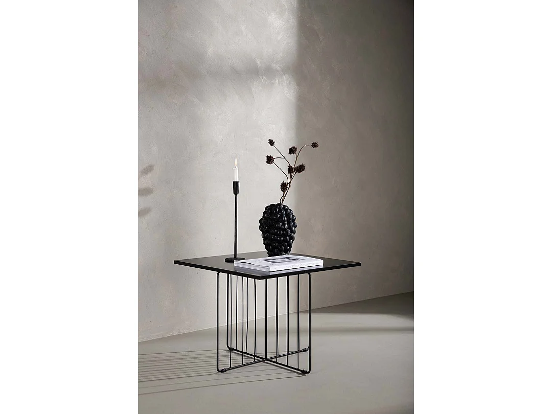 Table Basse Design "Dayton" 60cm Noir