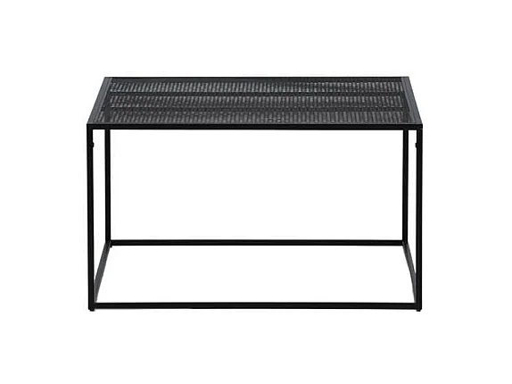 Table Basse en Métal "Netz" 80cm Noir