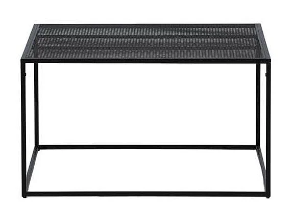 Table Basse en Métal "Netz" 80cm Noir