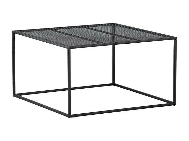 Table Basse en Métal "Netz" 80cm Noir
