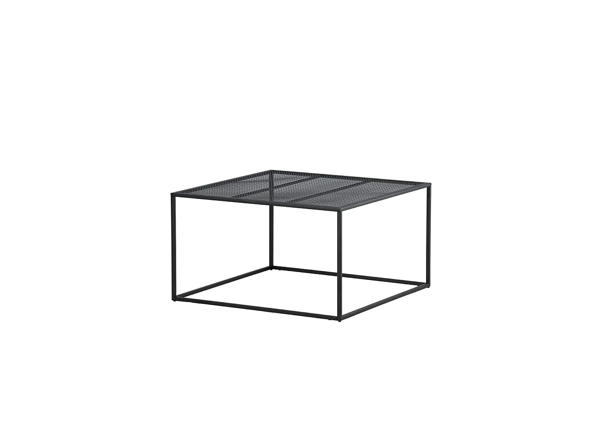 Table Basse en Métal "Netz" 80cm Noir