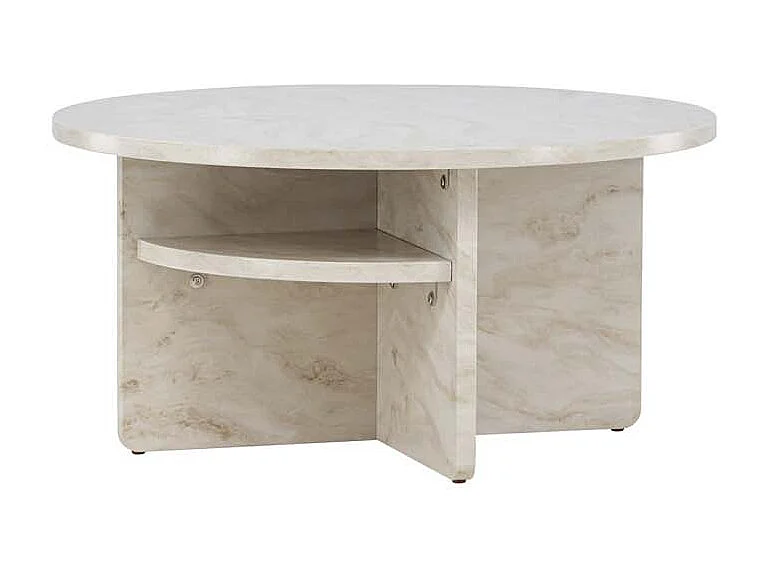 Ålesund table basse Ø85cm beige.