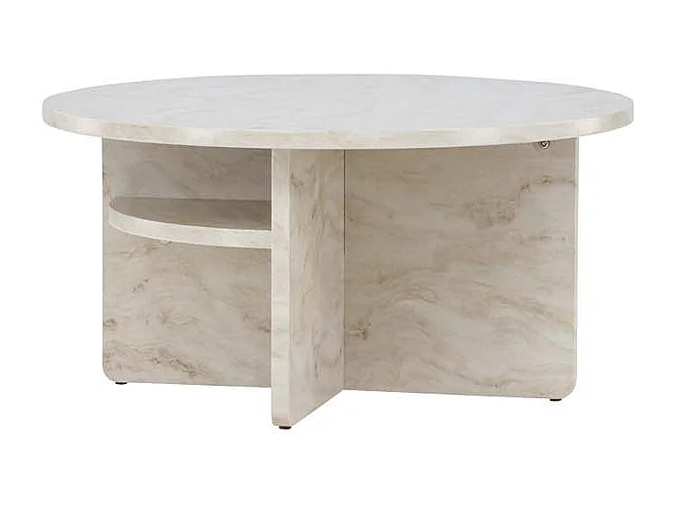 Ålesund table basse Ø85cm beige.
