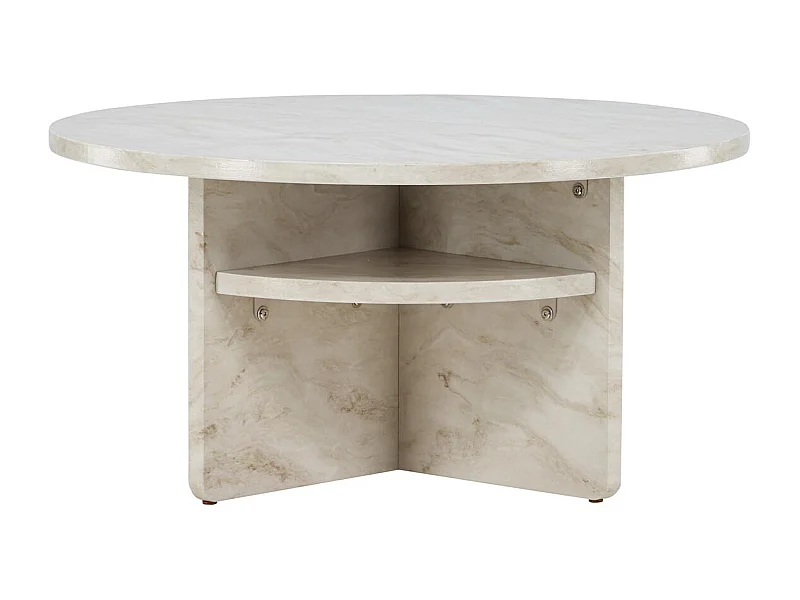 Ålesund salontafel Ø85cm beige.