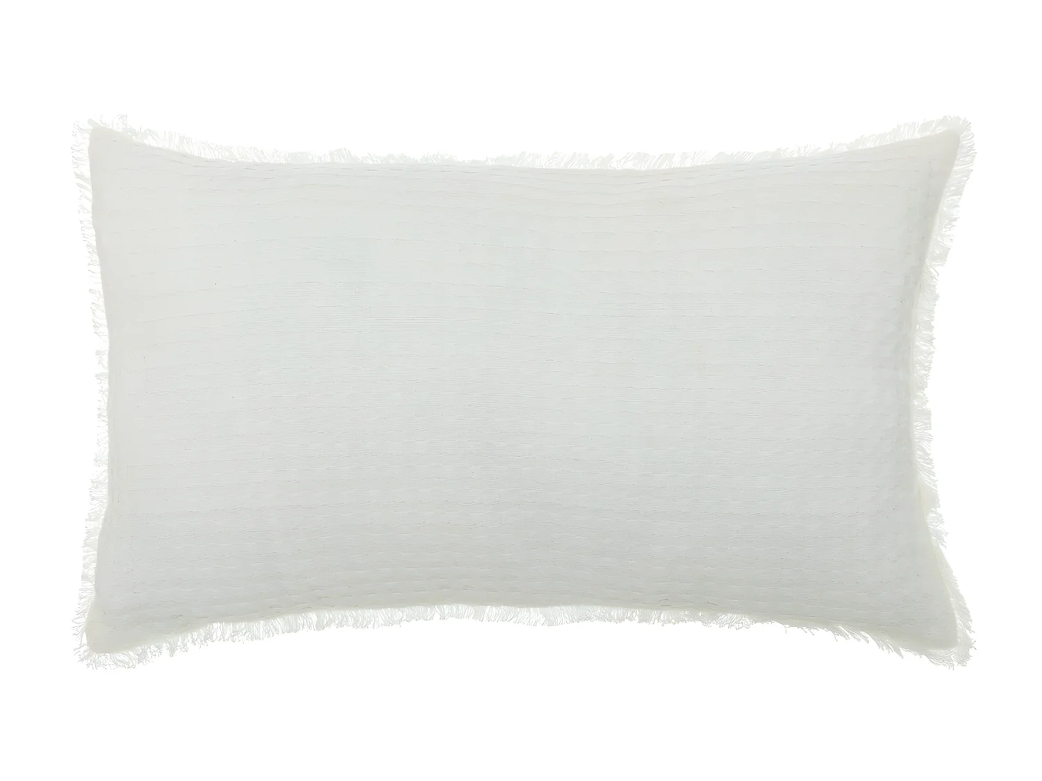 Coussin décoratif Blanc nid d'abeille 30 x 50 cm