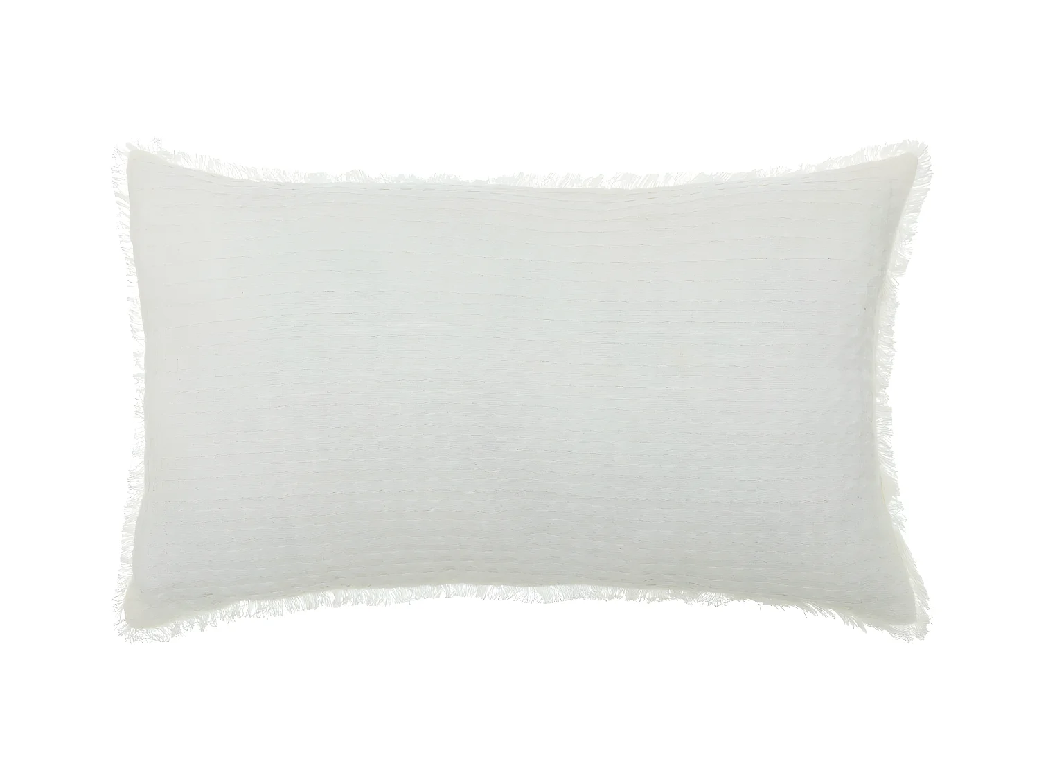 Coussin décoratif Blanc nid d'abeille 30 x 50 cm