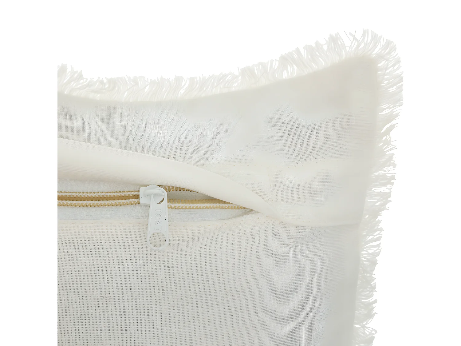 Coussin décoratif Blanc nid d'abeille 30 x 50 cm