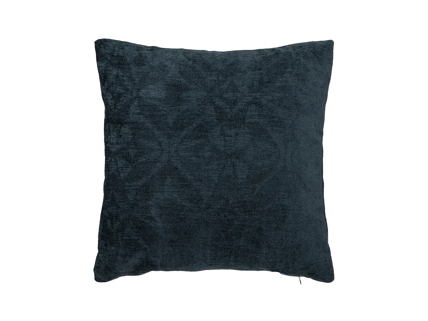 Coussin décoratif Bleu foncé motifs en relief 40 x 40 cm