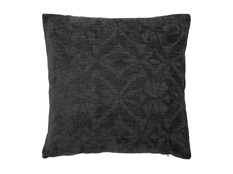 Coussin décoratif Gris foncé  motifs en relief 40 x 40 cm
