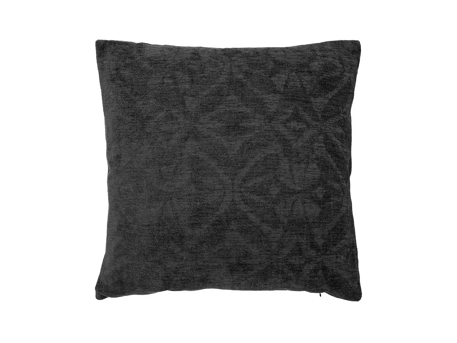 Coussin décoratif Gris foncé  motifs en relief 40 x 40 cm