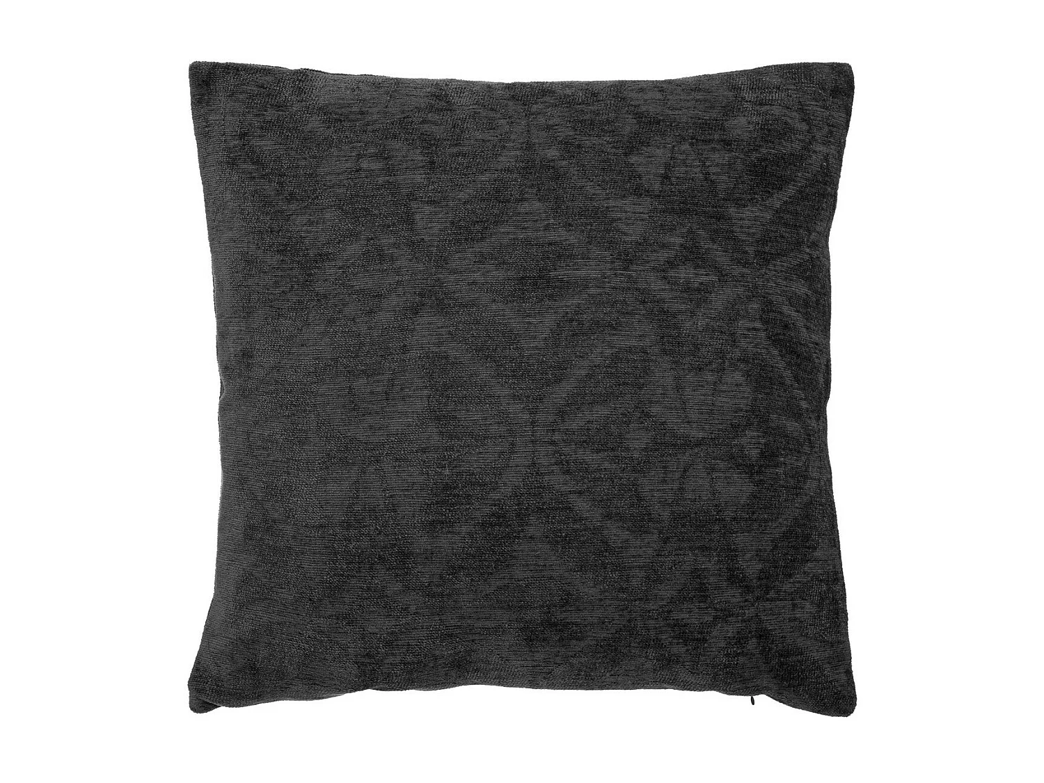 Coussin décoratif Gris foncé  motifs en relief 40 x 40 cm