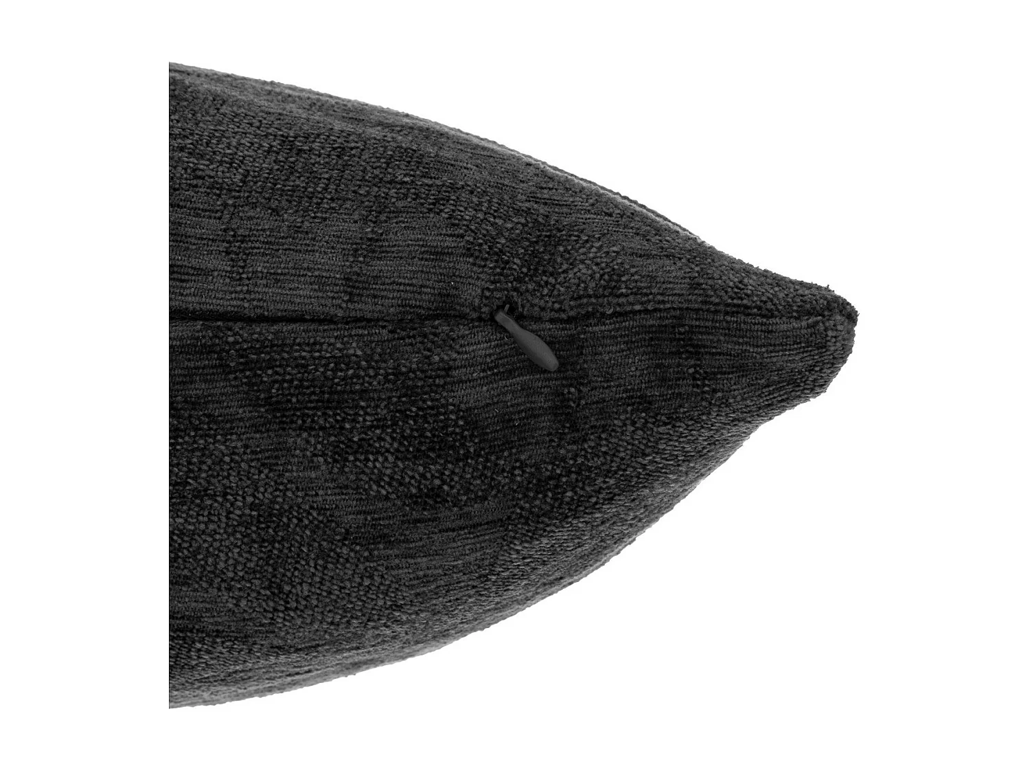 Coussin décoratif Gris foncé  motifs en relief 40 x 40 cm