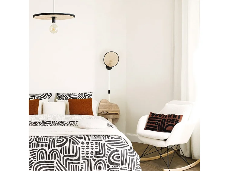 Cojín cuadrado con textura de bucle