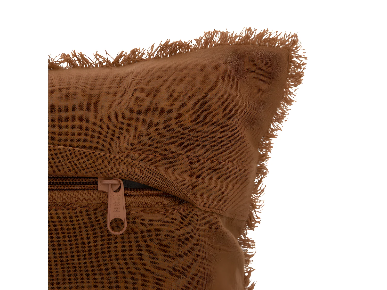 Coussin décoratif Terracotta nid d'abeille 45 x 45 cm