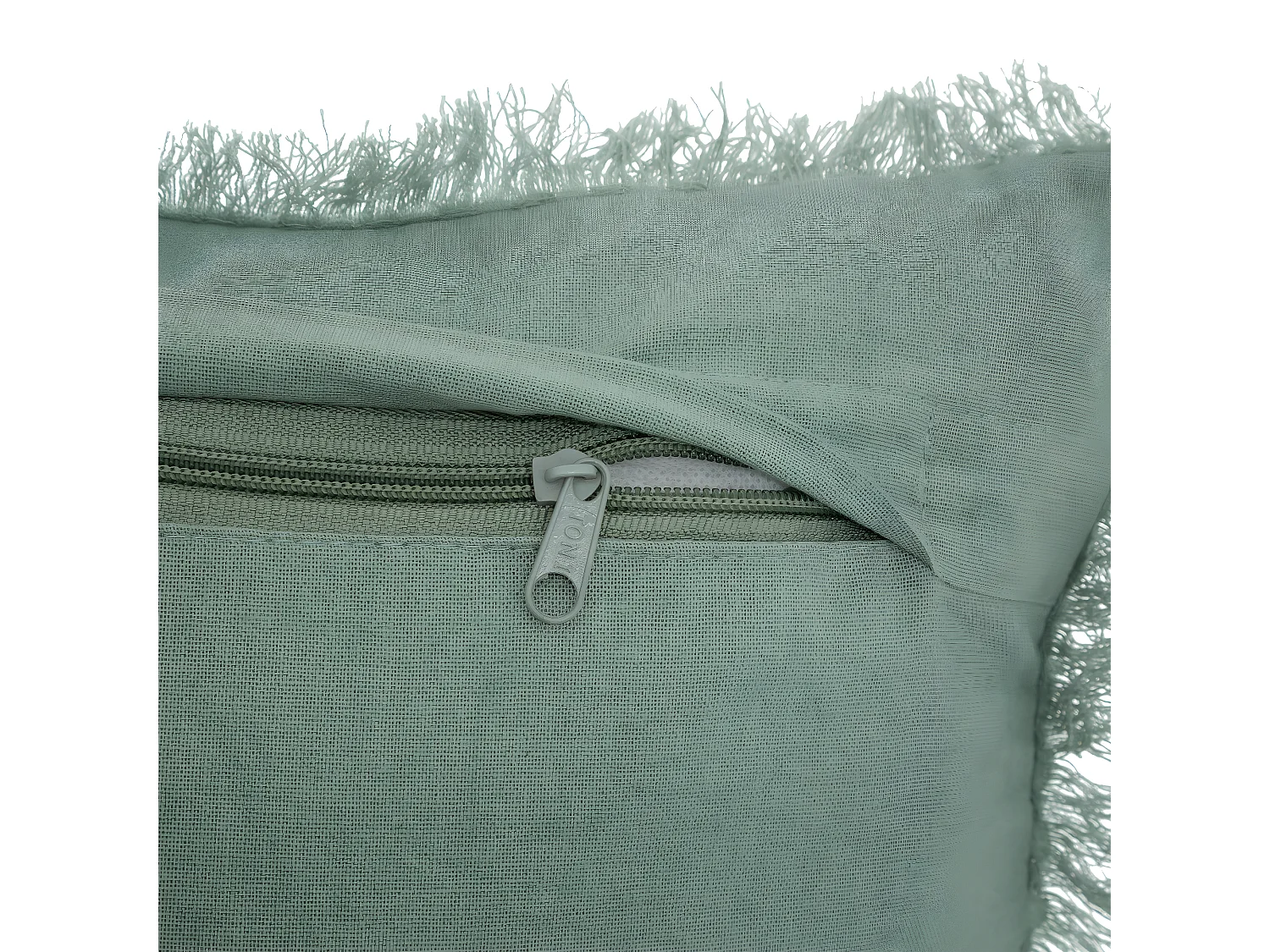 Coussin décoratif Vert Céladon nid d'abeille 30 x 50 cm