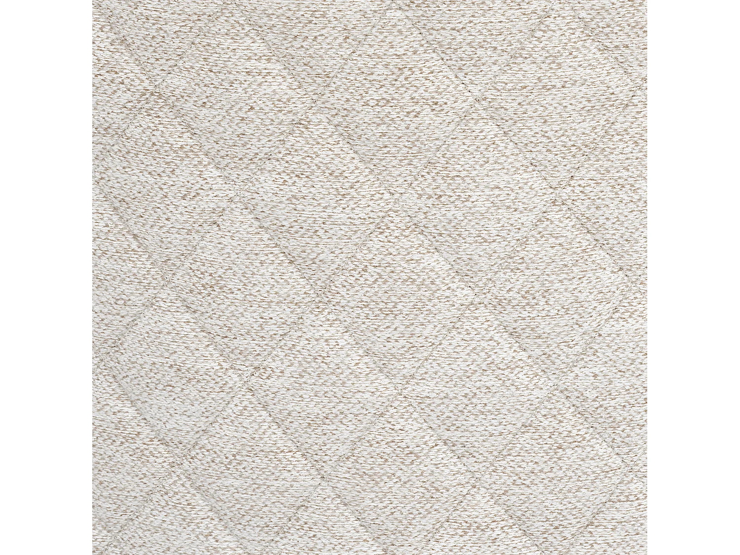 Chaise Fauteuil de table tissu façonné Beige et pieds en métal noir