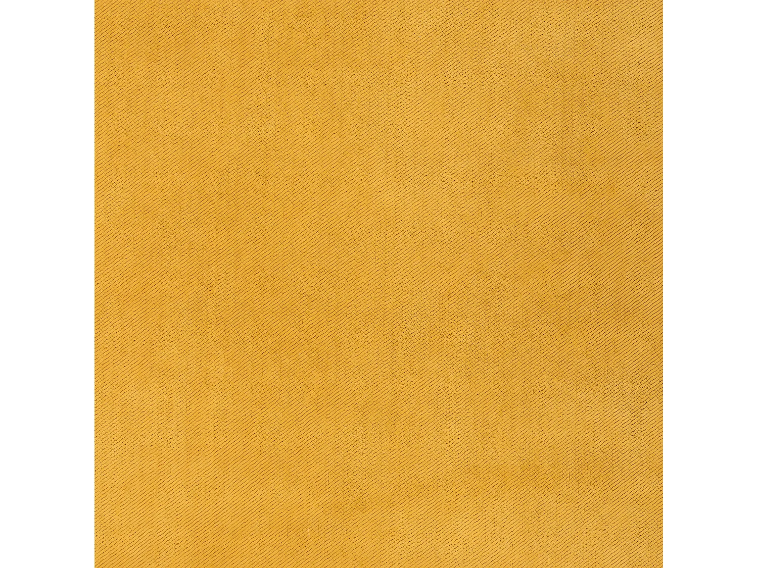 2 en 1 Pouf pliant et coffre de rangement Jaune Ocre 40 x 39 cm