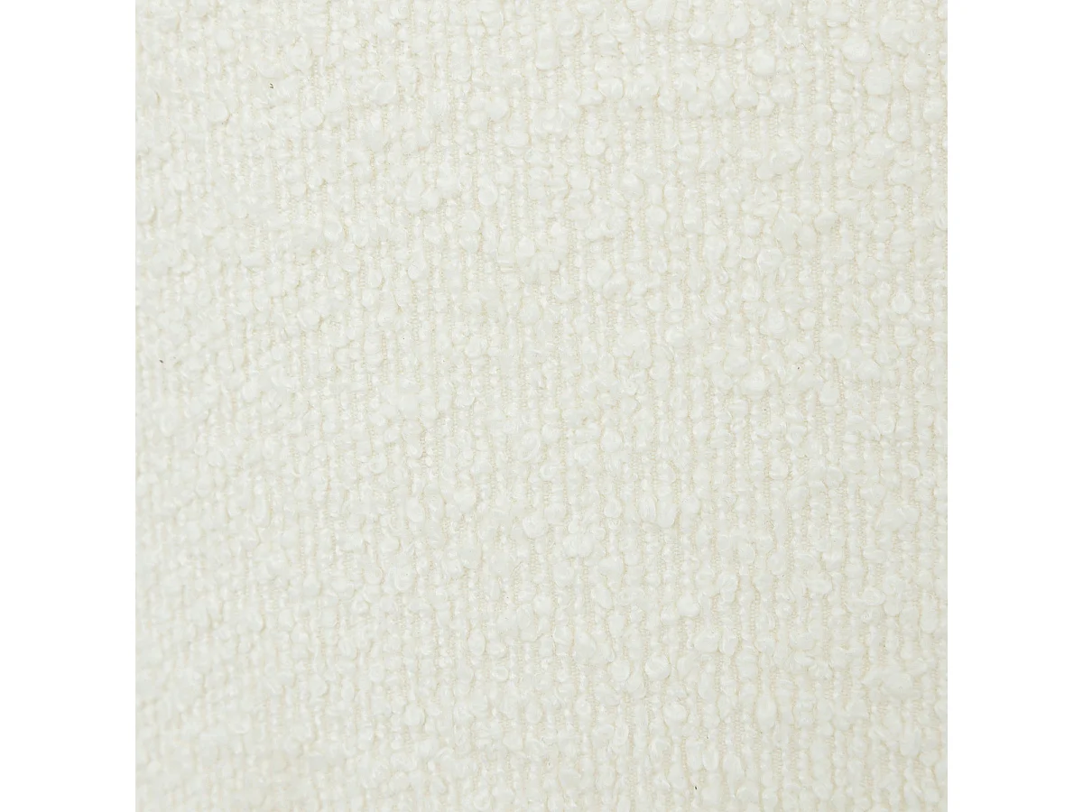 Lampe à poser en Céramique et Abat jour Blanc à bouclettes