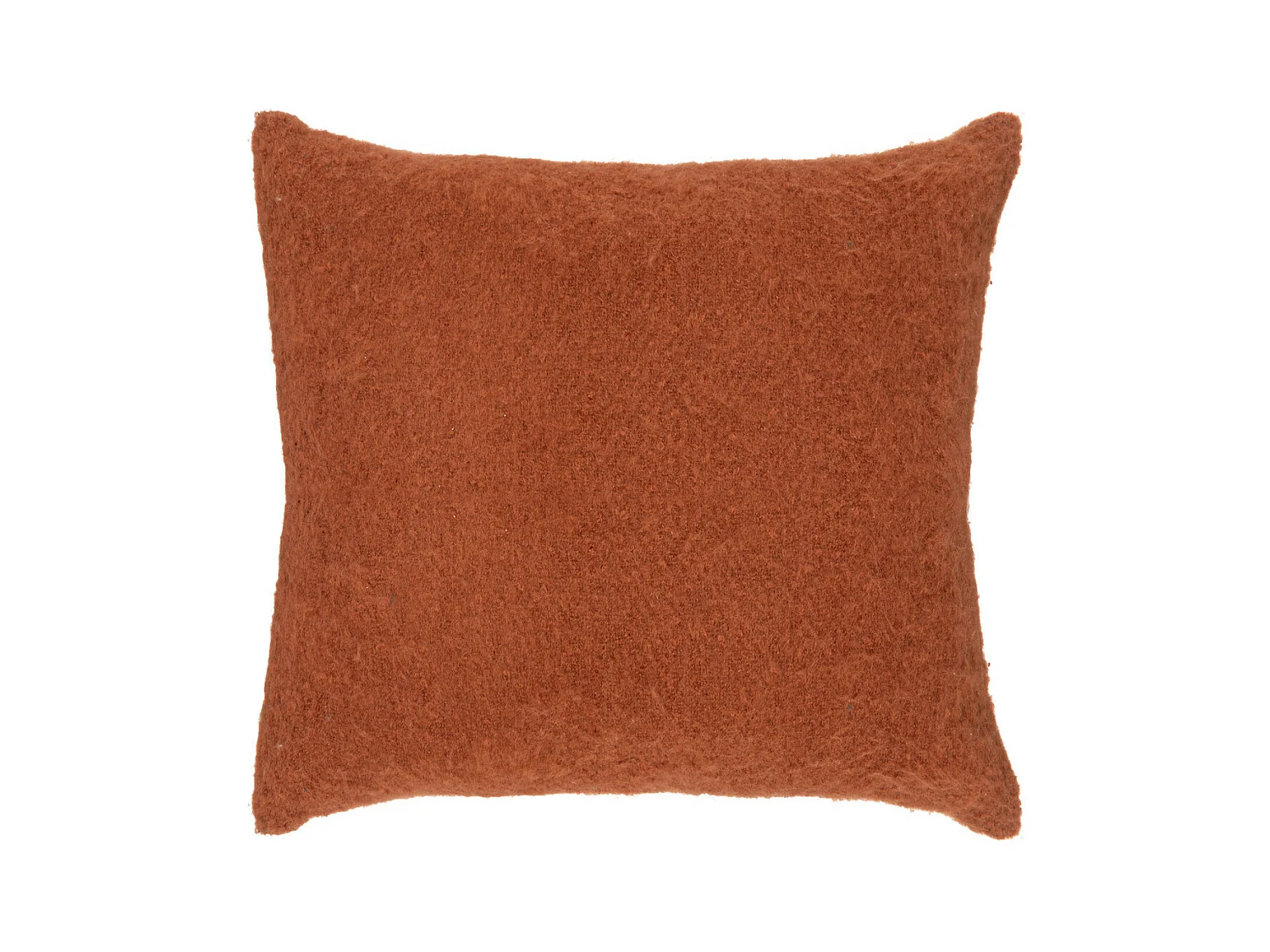 Coussin décoratif Terracotta effet Mohair 45 x 45 cm