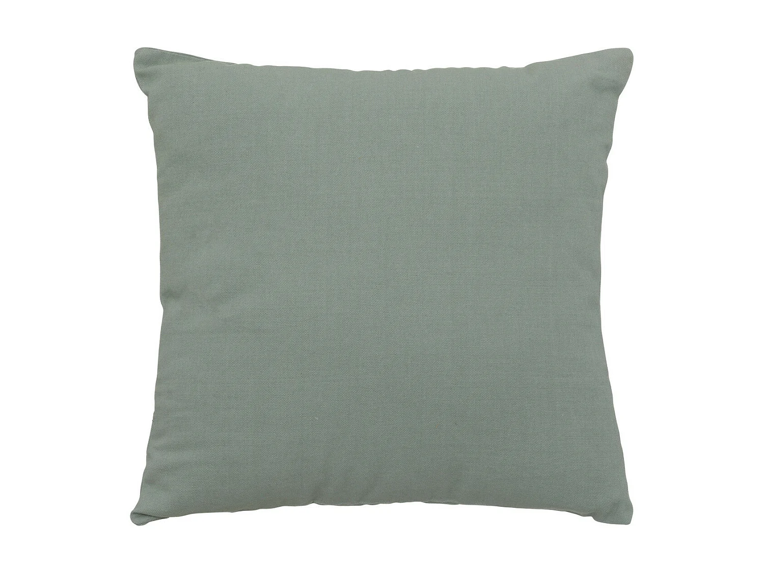 Coussin déhoussable en Coton Vert Céladon 38 x 38 cm