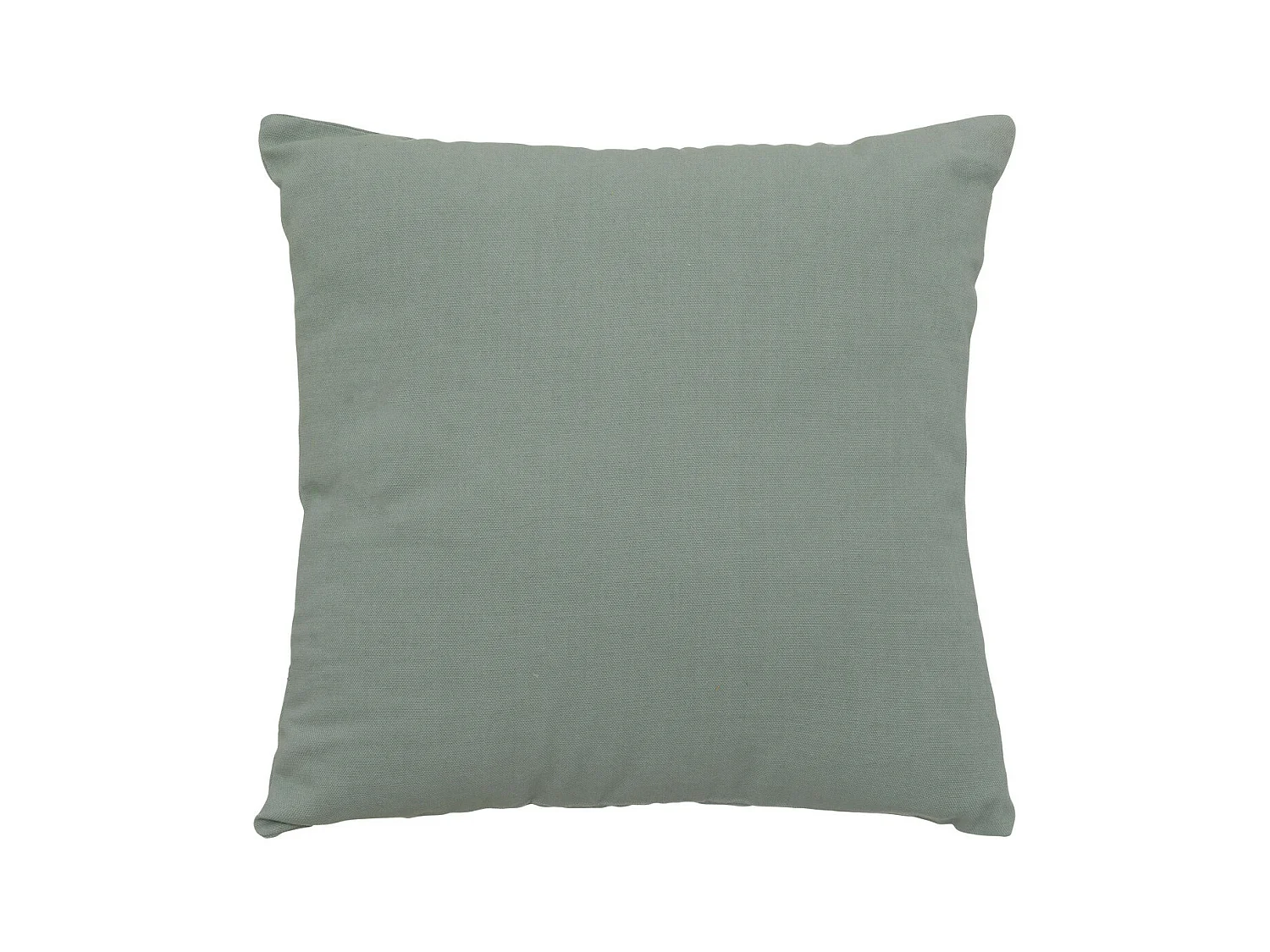 Coussin déhoussable en Coton Vert Céladon 38 x 38 cm