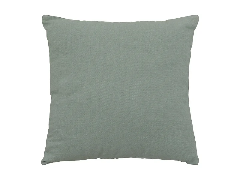 Coussin déhoussable en Coton Vert Céladon 38 x 38 cm