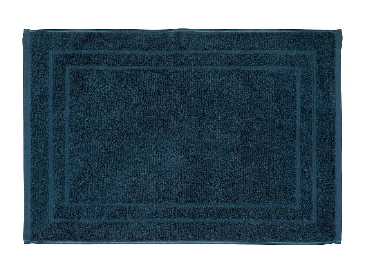 Tapis de salle de Bain en coton Bleu Egéen 50 x 70 cm