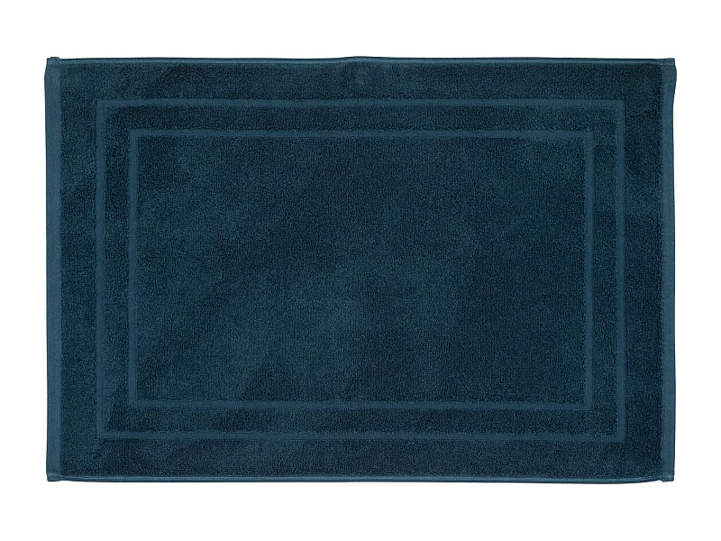 Tapis de salle de Bain en coton Bleu Egéen 50 x 70 cm