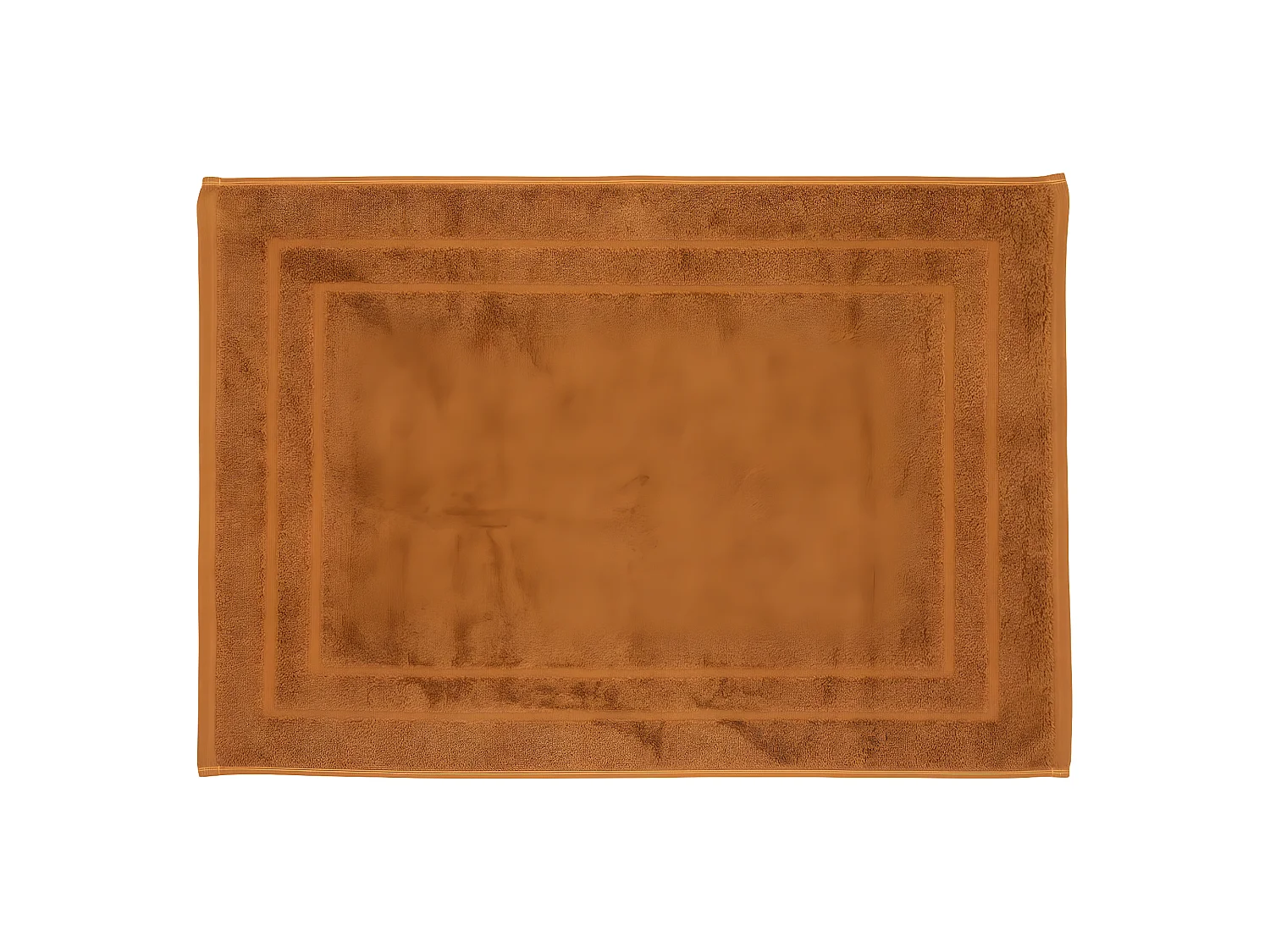 Tapis de salle de Bain en coton Marron cannelle 50 x 70 cm