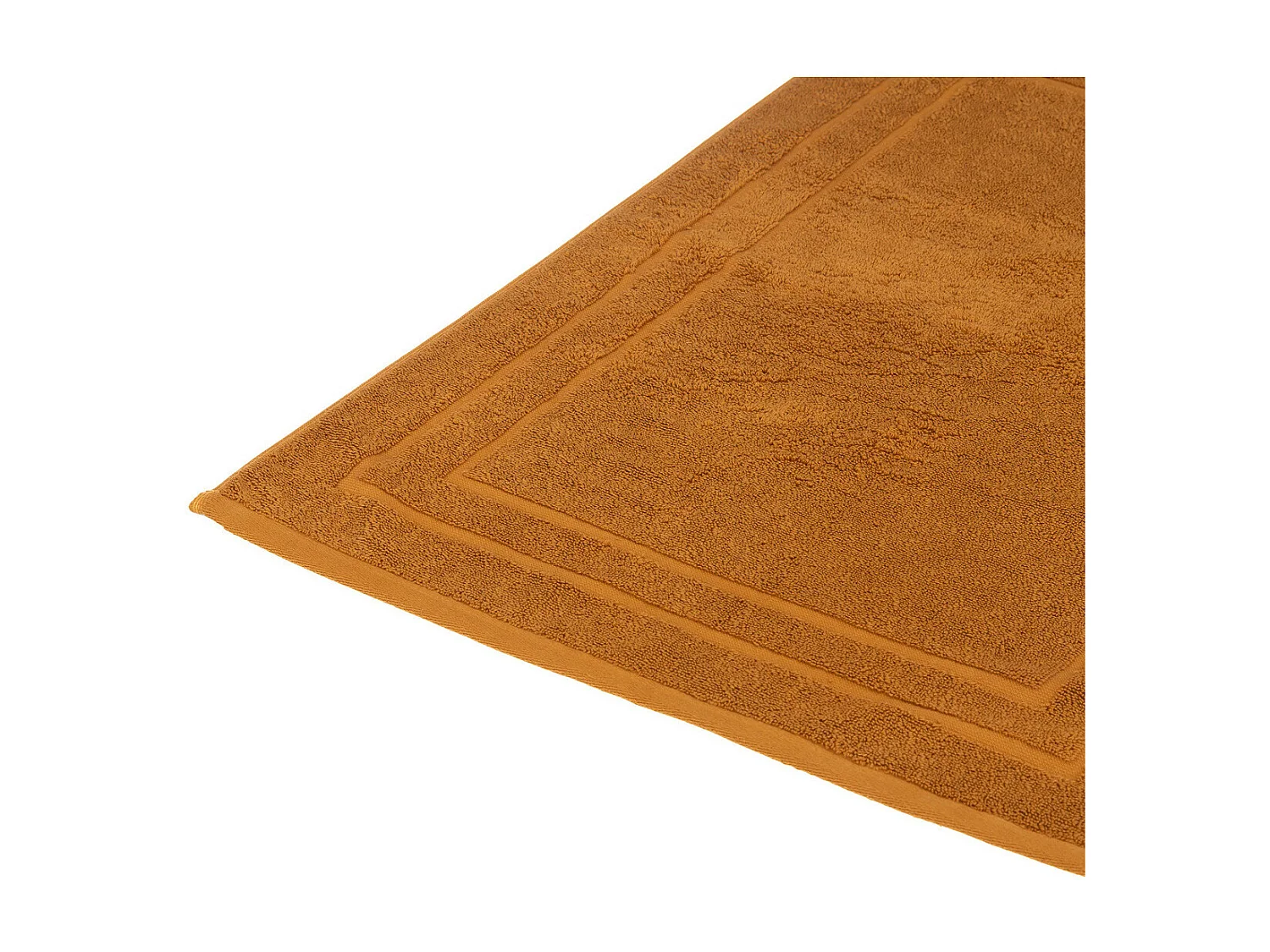 Tapis de salle de Bain en coton Marron cannelle 50 x 70 cm