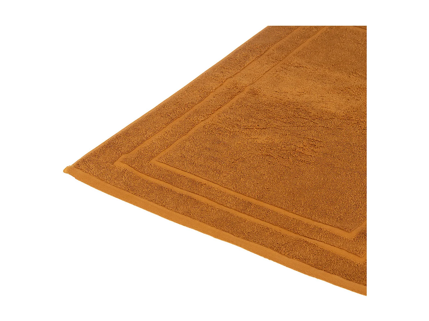 Tapis de salle de Bain en coton Marron cannelle 50 x 70 cm