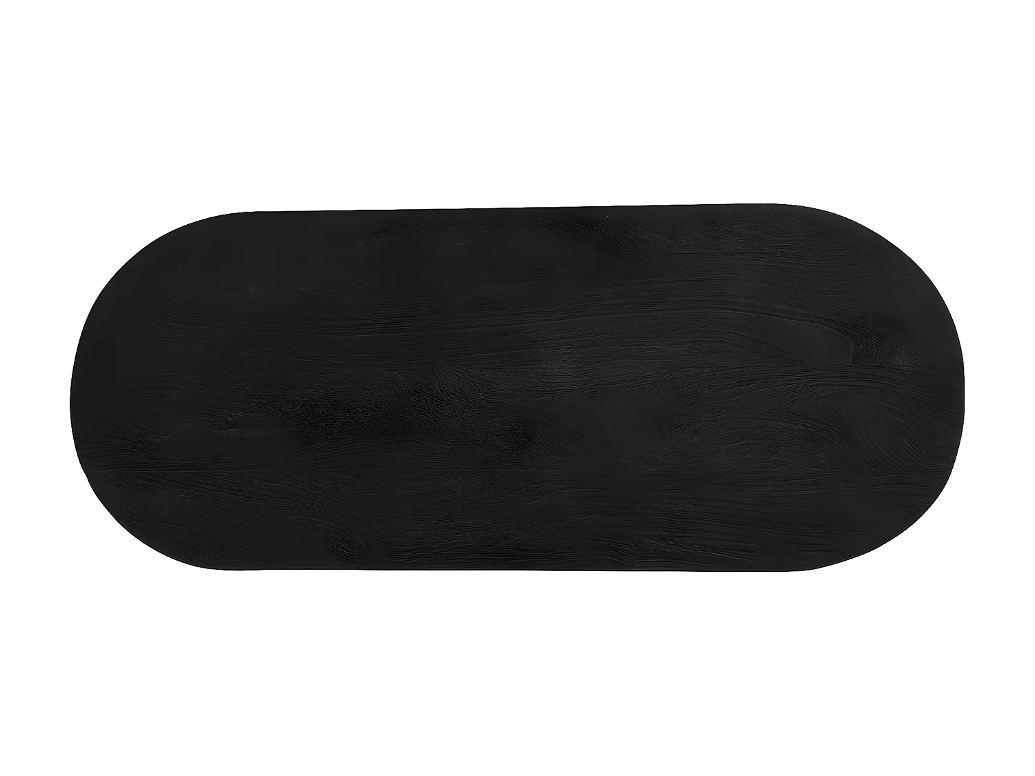 Meuble Console en bois de Manguier Noir finition texturée H 77 cm