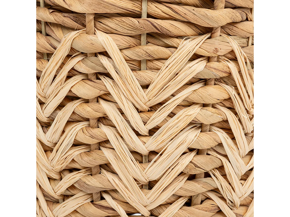 Vase en fibres naturelles tréssées H 35 cm