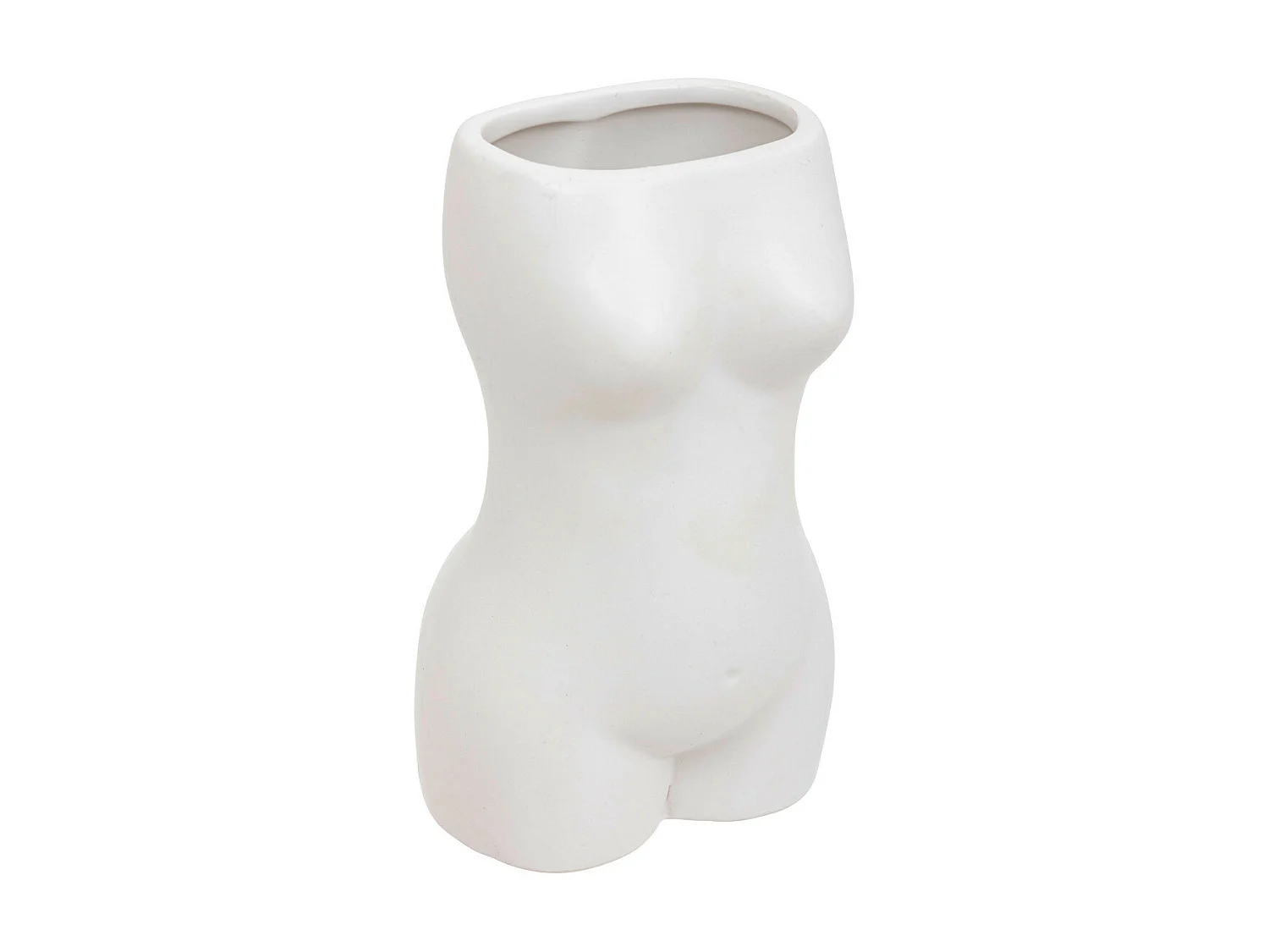 Vase Objet déco en céramique Blanche H 17 cm