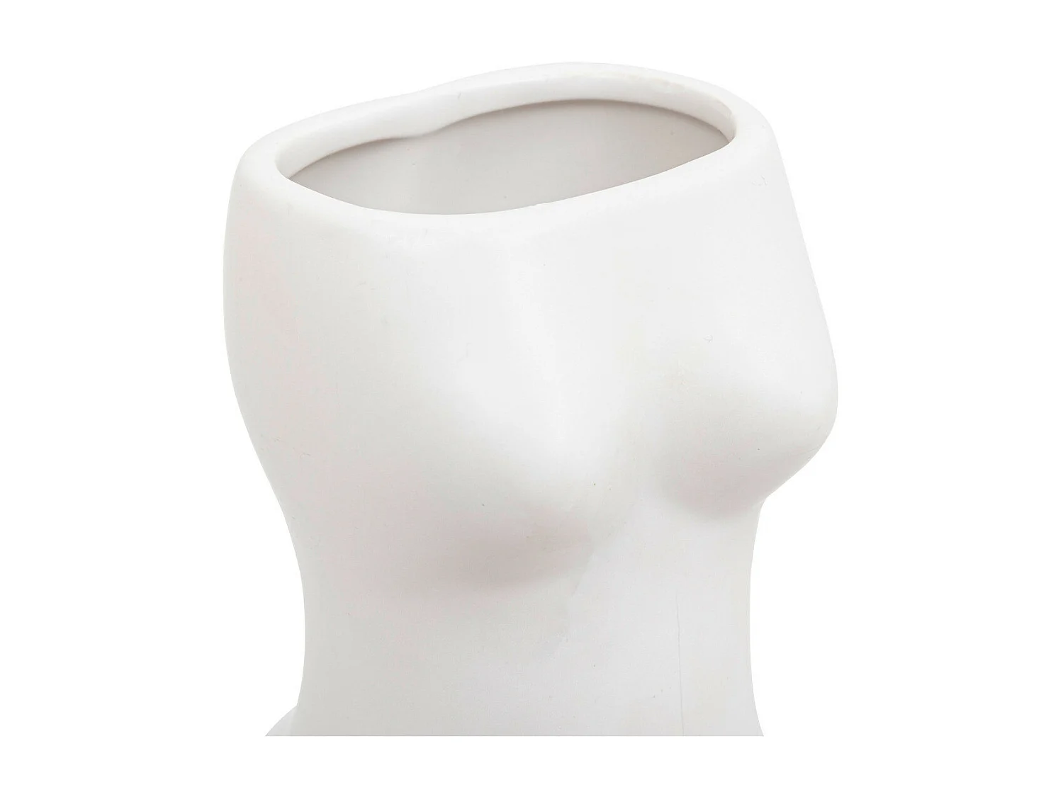 Vase Objet déco en céramique Blanche H 17 cm