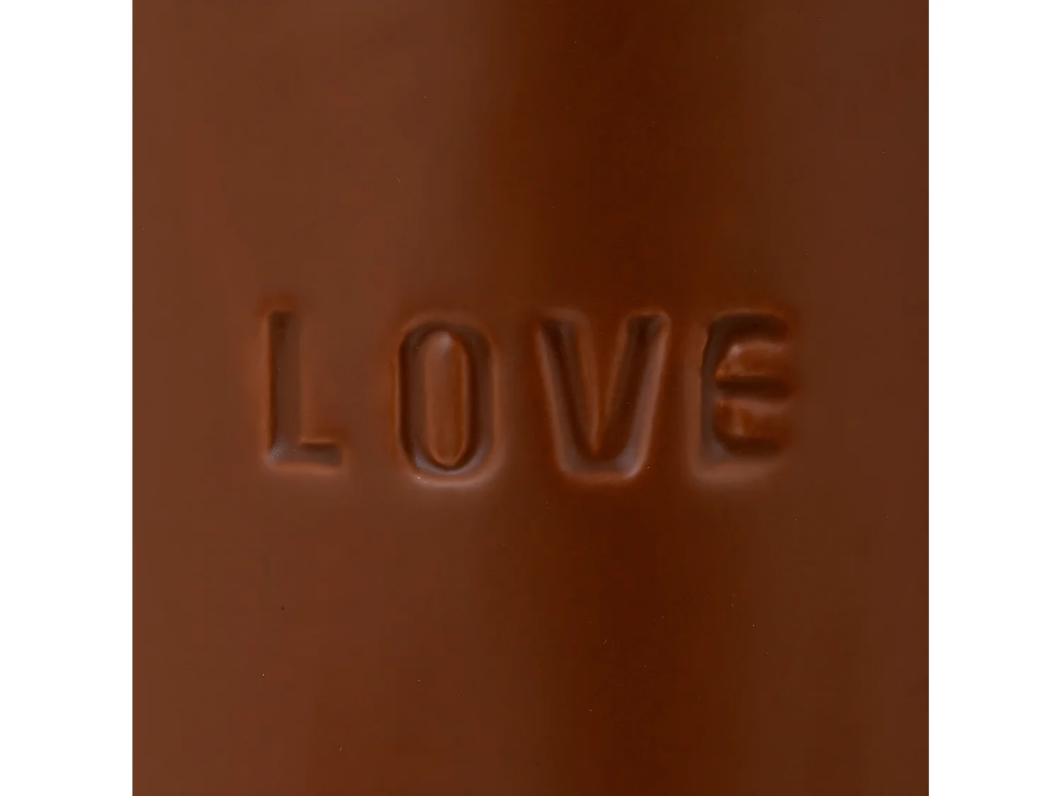 Vase en Céramique émaillée Marron Caramel D 10 x H 20 cm