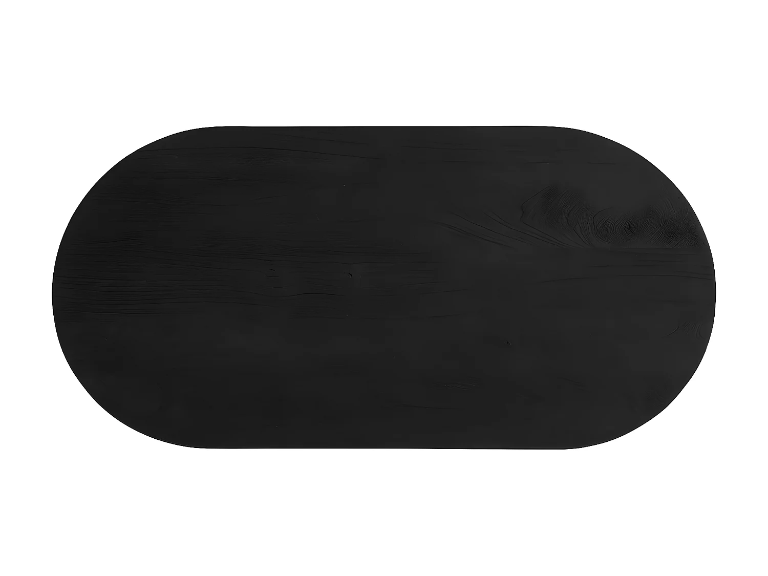 Table basse en bois de Manguier Noir finition texturée 120 x 60 cm