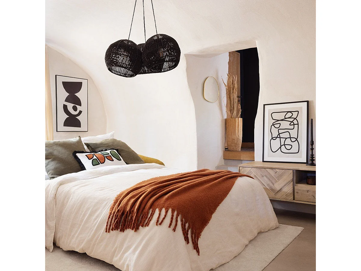 Manta con efecto de mohair 180 x 130 cm