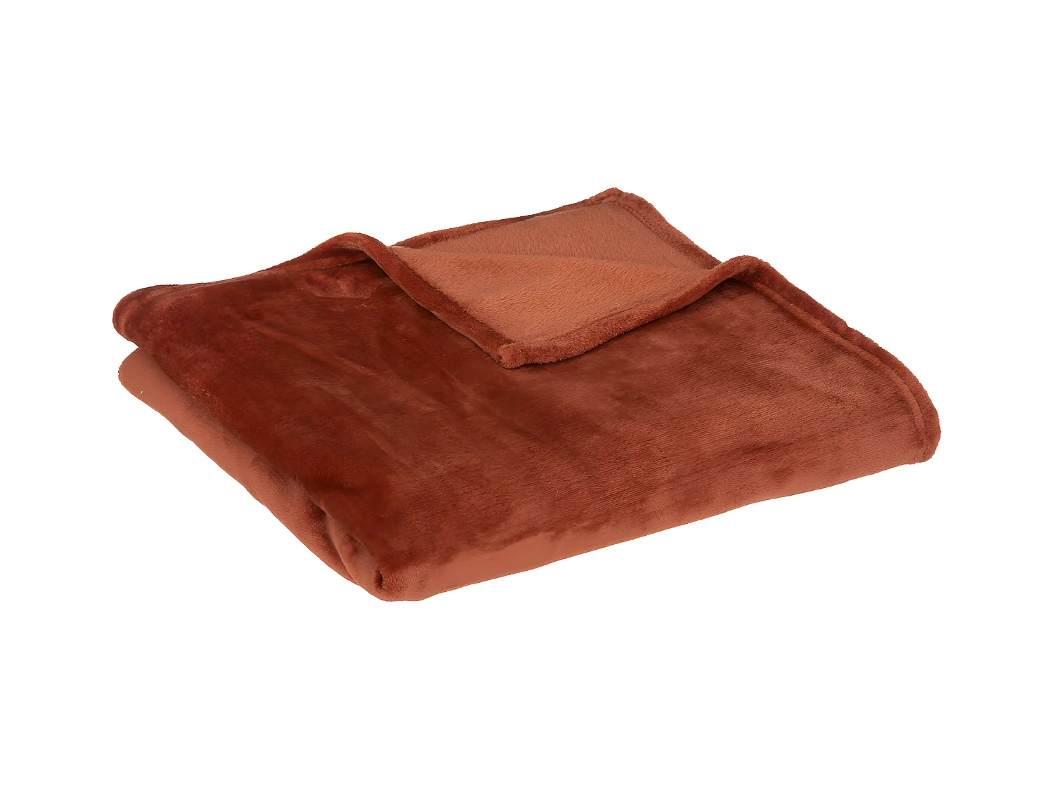 Plaid Flanelle Terracotta  125 x 150 cm