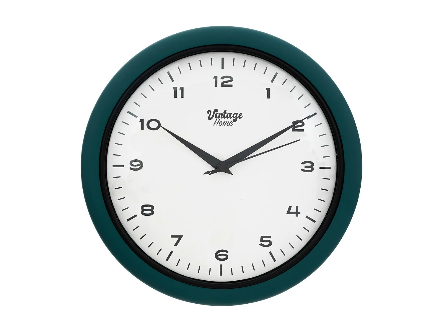 Pendule murale Rétro & Vintage Bleu canard D 28 cm