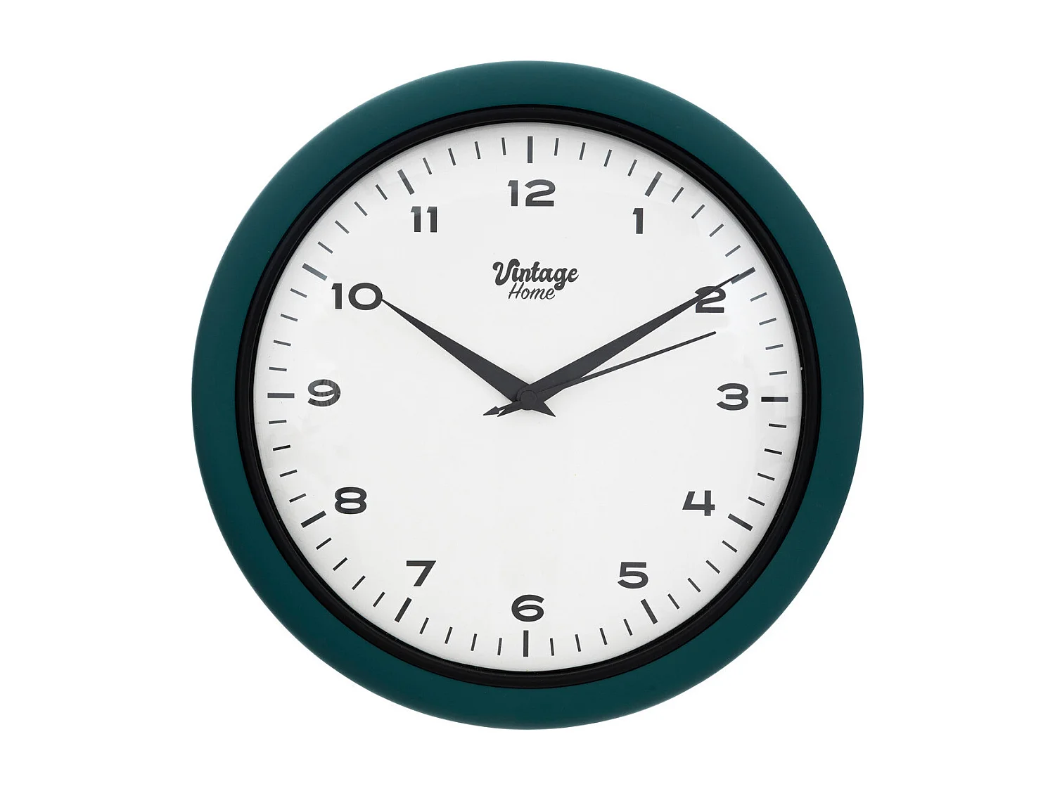 Pendule murale Rétro & Vintage Bleu canard D 28 cm