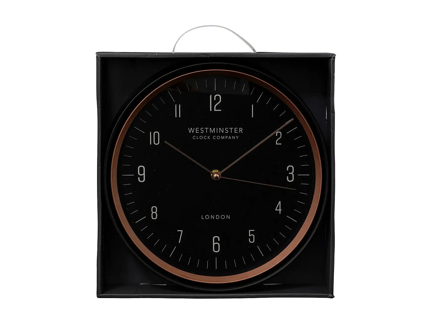 Pendule murale Noire et Laiton D 29 cm