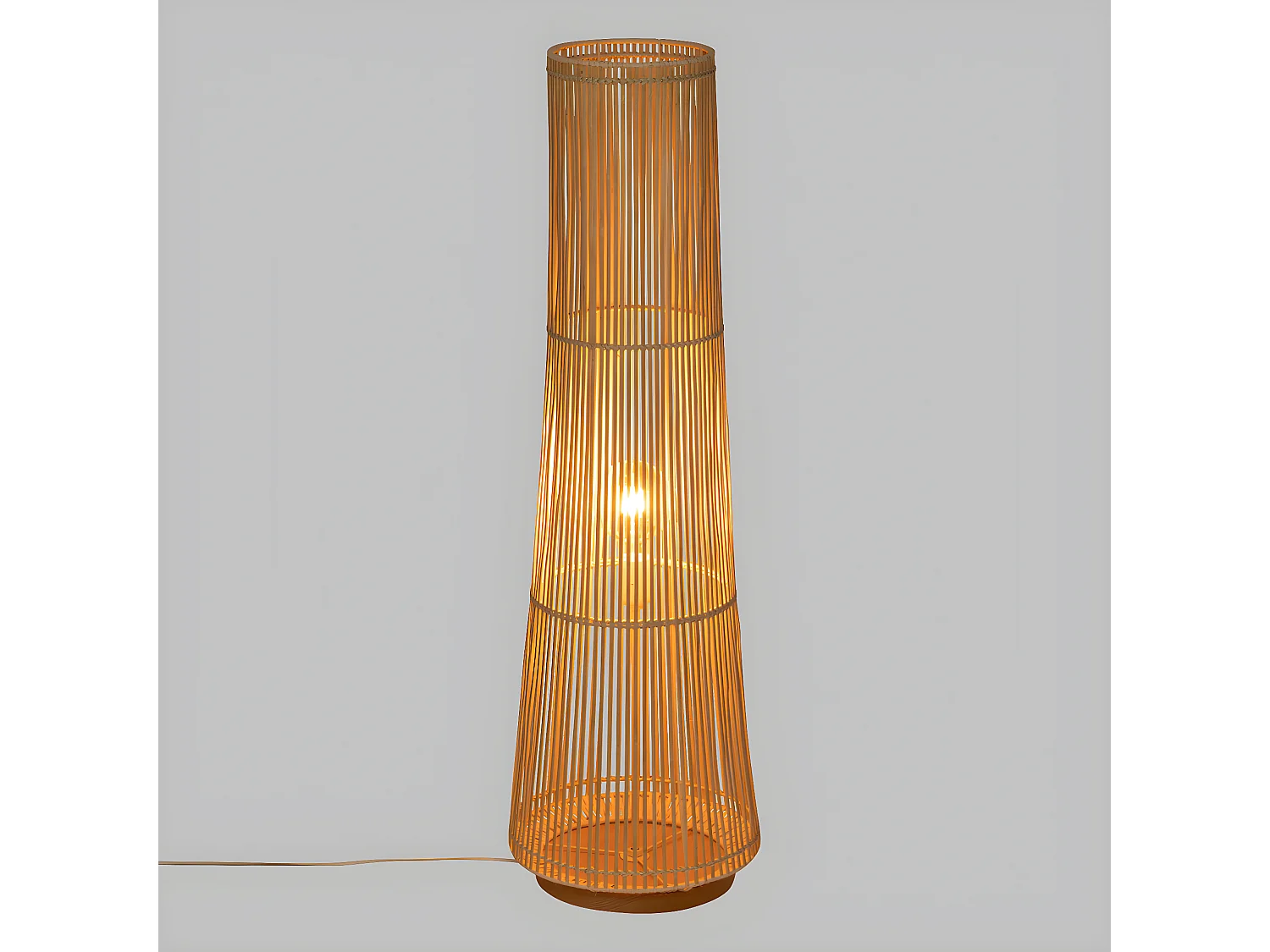 Lampadaire en Bambou naturel H 100 cm