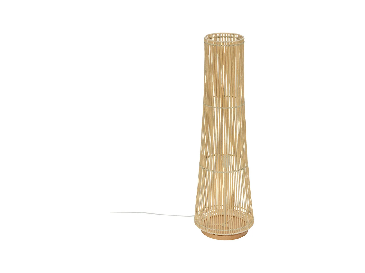 Lampadaire en Bambou naturel H 100 cm