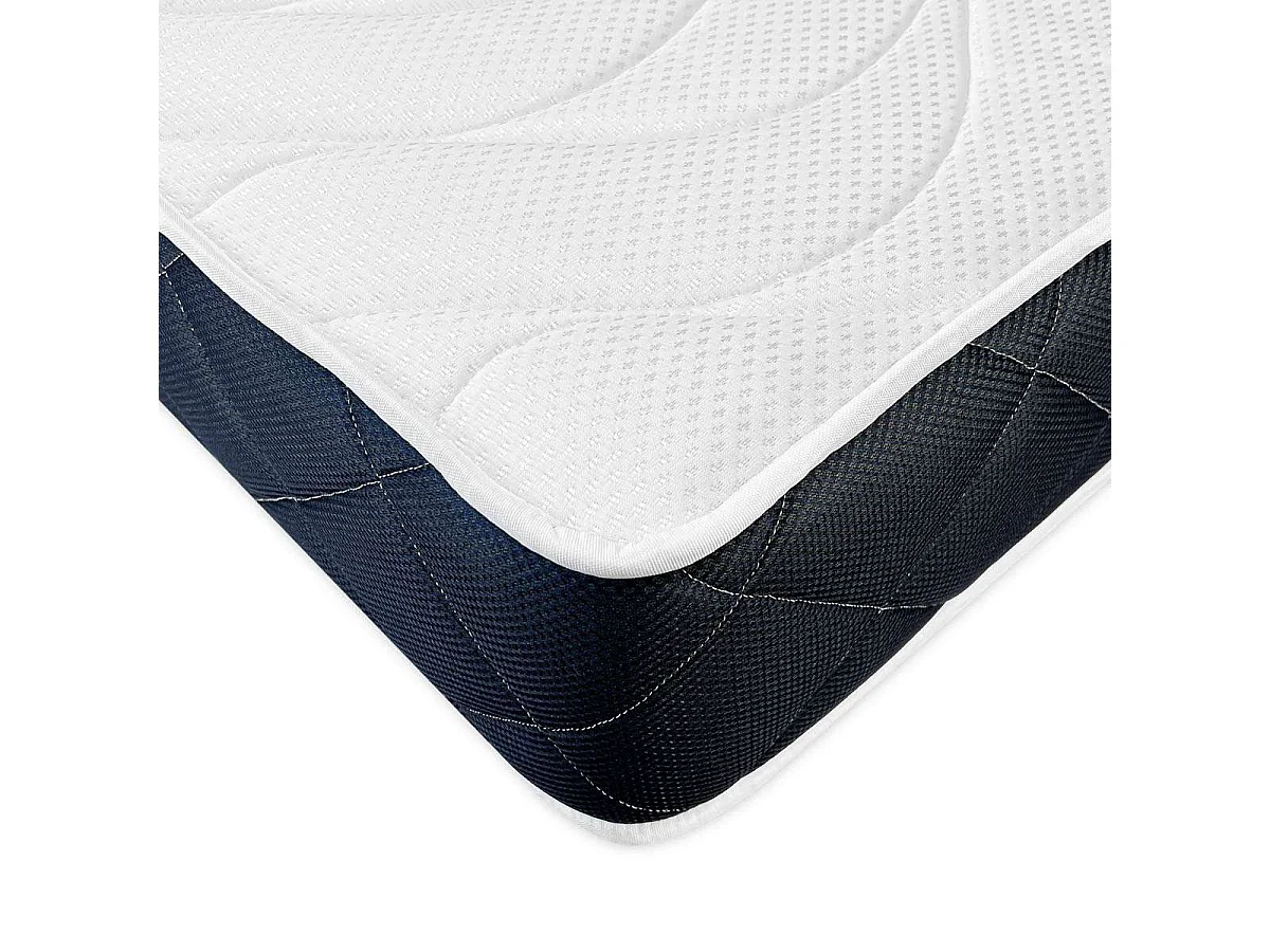 Colchon viscoblack, Viscoelastico, 150x190, Blanco/Negro, Alta Gama, Transpirable, Altura 20cm AMUEBLATE ONLINE