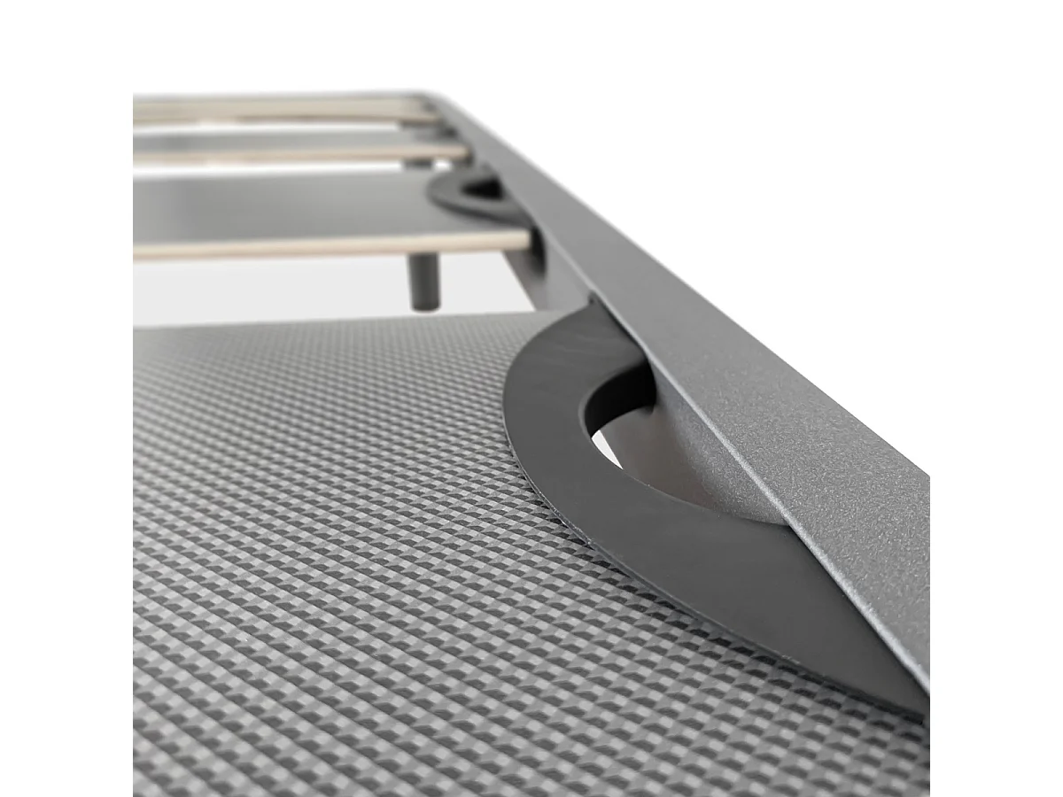 Colchon viscoblack, Viscoelastico, 150x190, Blanco/Negro, Alta Gama, Transpirable, Altura 20cm AMUEBLATE ONLINE