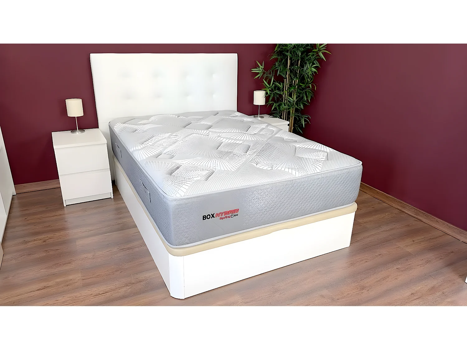 Colchon viscohybrid Viscoelastico, Muelle ensacado AMUEBLATEONLINE (150CM X 200CM X 26CM ALTO)