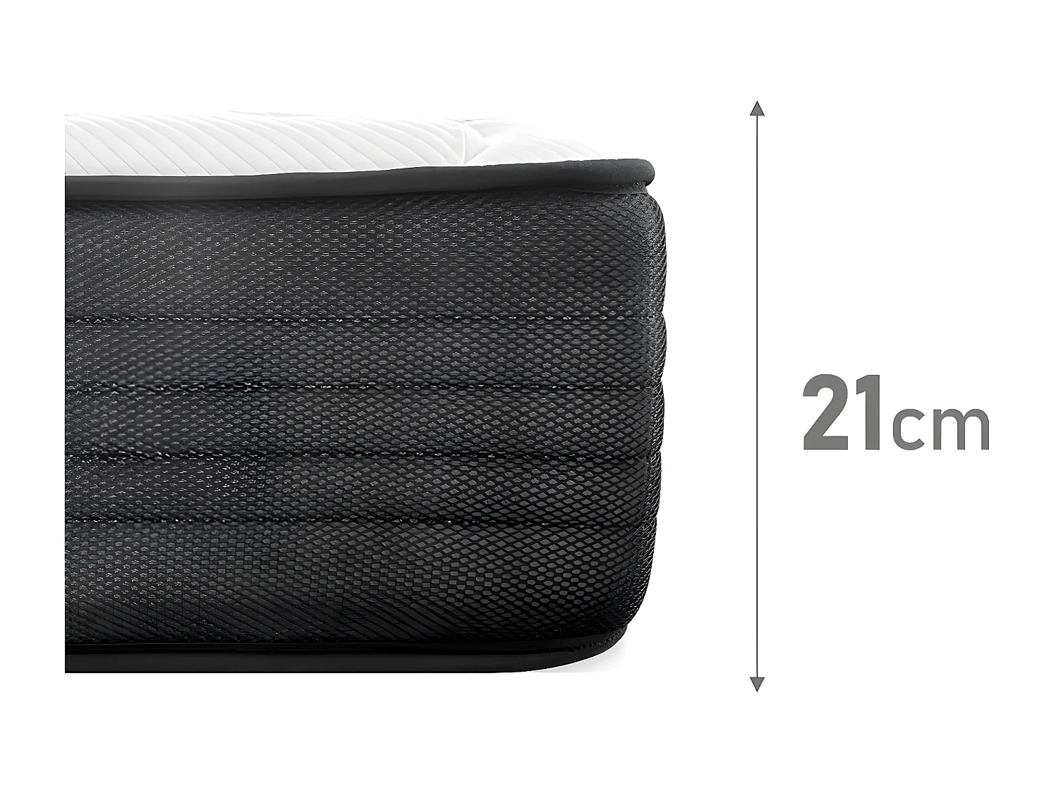 Colchon viscobox Viscoelastico, Muelle ensacado AMUEBLATEONLINE (80CM X 180CM X 21CM ALTO)