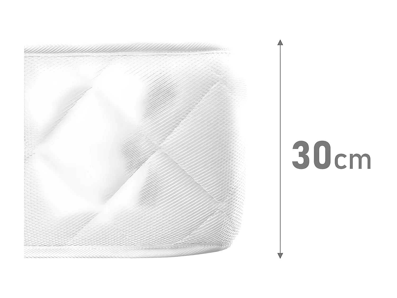 Colchon viscowhite Viscoelastico AMUEBLATEONLINE (160CM X 190CM X 30CM ALTO)